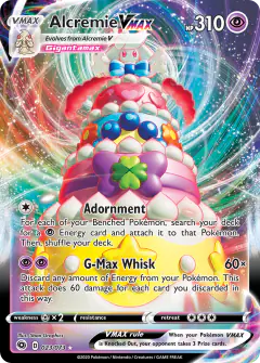 Alcremie VMAX 023/073 Rare Holo VMAX card from Champion's Path
