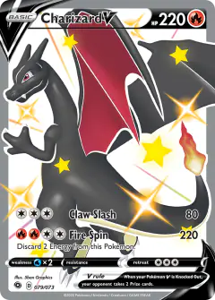 Charizard V 079/073 Rare Secret card from Champion's Path