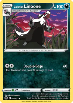 Galarian Linoone 036/073 Common card from Champion's Path