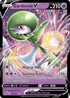 Gardevoir V 016/073 Rare Holo V card from Champion's Path