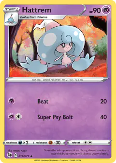Hattrem 019/073 Uncommon card from Champion's Path