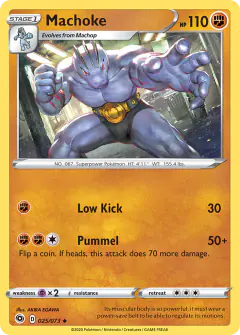 Machoke 025/073 Uncommon card from Champion's Path