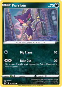 Purrloin 039/073 Common card from Champion's Path