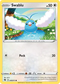 Swablu 048/073 Common card from Champion's Path