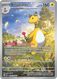Ampharos 090/086 Illustration Rare card from Chaos Rising