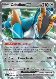 Cobalion ex 064/086 Double Rare card from Chaos Rising