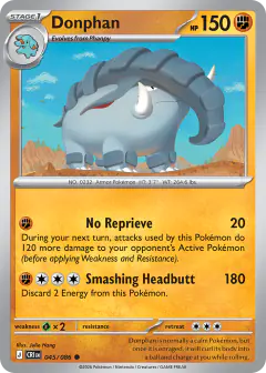 Donphan 045/086 Common card from Chaos Rising