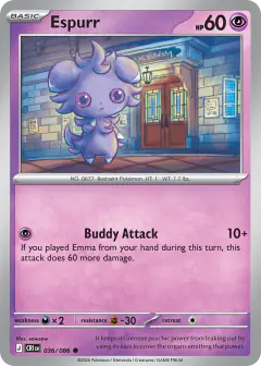 Espurr 036/086 Common card from Chaos Rising