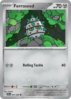 Ferroseed 062/086 Common card from Chaos Rising