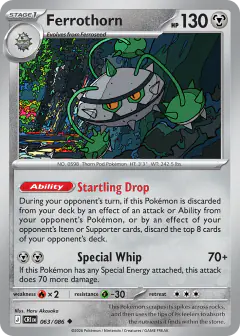 Ferrothorn 063/086 Uncommon card from Chaos Rising