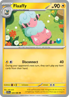 Flaaffy 028/086 Common card from Chaos Rising