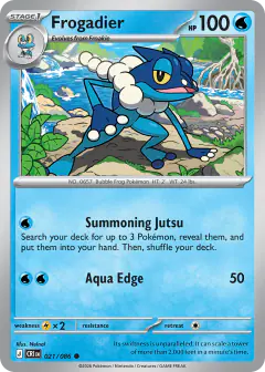 Frogadier 021/086 Common card from Chaos Rising