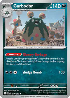 Garbodor 057/086 Uncommon card from Chaos Rising