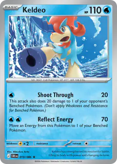 Keldeo 019/086 Rare card from Chaos Rising