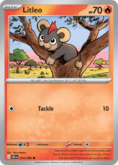 Litleo 014/086 Common card from Chaos Rising