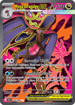Mega Dragalge ex 104/086 Ultra Rare card from Chaos Rising