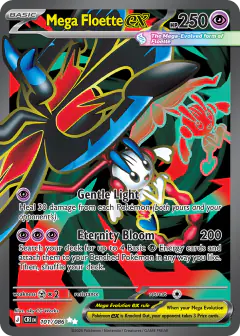 Mega Floette ex 101/086 Ultra Rare card from Chaos Rising