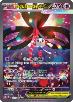 Mega Floette ex 117/086 Special Illustration Rare card from Chaos Rising