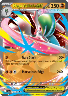 Mega Gallade ex 048/086 Double Rare card from Chaos Rising