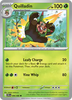 Quilladin 006/086 Common card from Chaos Rising