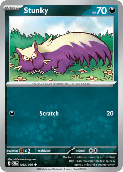 Stunky 053/086 Common card from Chaos Rising