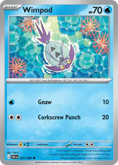 Wimpod 025/086 Common card from Chaos Rising