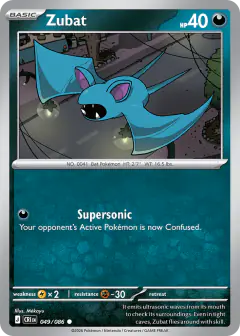 Zubat 049/086 Common card from Chaos Rising