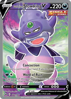 Galarian Slowking V 178/198 Rare Ultra card from Chilling Reign