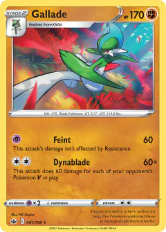 Gallade 081/198 Rare card from Chilling Reign