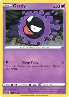 Gastly 055/198 Common card from Chilling Reign