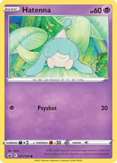 Hatenna 071/198 Common card from Chilling Reign
