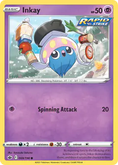 Inkay 069/198 Common card from Chilling Reign