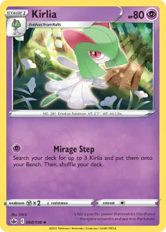 Kirlia 060/198 Uncommon card from Chilling Reign