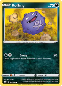 Koffing 094/198 Common card from Chilling Reign