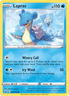 Lapras 029/198 Common card from Chilling Reign