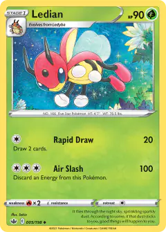 Ledian 005/198 Uncommon card from Chilling Reign