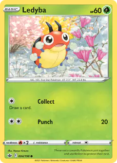 Ledyba 004/198 Common card from Chilling Reign