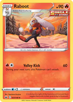 Raboot 027/198 Uncommon card from Chilling Reign