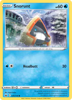 Snorunt 035/198 Common card from Chilling Reign