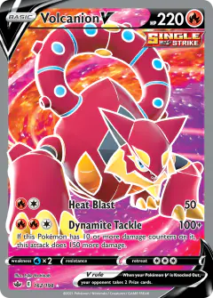 Volcanion V 162/198 Rare Ultra card from Chilling Reign