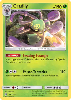 Cradily 11/236 Rare card from Cosmic Eclipse