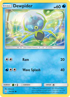 Dewpider 64/236 Common card from Cosmic Eclipse