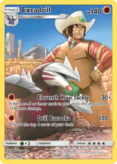 Excadrill 246/236 Rare Secret card from Cosmic Eclipse