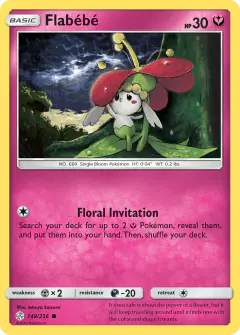 Flabébé 149/236 Common card from Cosmic Eclipse