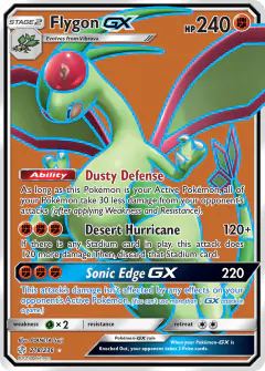 Flygon-GX 218/236 Rare Ultra card from Cosmic Eclipse