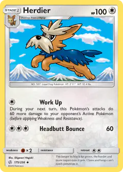 Herdier 175/236 Uncommon card from Cosmic Eclipse