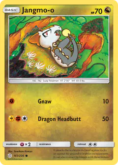 Jangmo-o 161/236 Common card from Cosmic Eclipse
