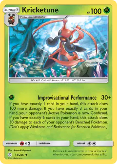 Kricketune 14/236 Uncommon card from Cosmic Eclipse