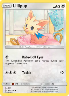 Lillipup 174/236 Common card from Cosmic Eclipse