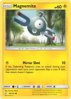 Magnemite 68/236 Common card from Cosmic Eclipse